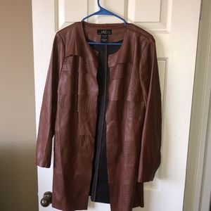 Faux leather jacket